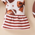 thumbnail image 6 of mgoYE Baby Girl Cowgirl Outfit Hat Boots Print Romper 3 6 12 18M Western Jumpsuit Long Sleeve Ruffle Romper, Infant Cowgirl Outfit, Fall Winter Clothes(Coffee,12-18 Months), 6 of 9