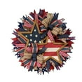 thumbnail image 2 of Herrnalise 4th of July Patriotic Independence Day Wreath,15.8" Memorial Day Pride Garland for Front Door,Summer Red White and Blue Flag Wreath for Indoor Outdoor Wall Holiday Home Decor, 2 of 6