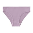 thumbnail image 4 of HNMKIU Seamless Panties Mid High Waist Solid Color Fashion Briefs Comfortable and Stylish for Everyday Womens Underwear Purple,L, 4 of 4