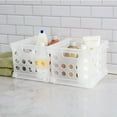 thumbnail image 6 of Sterilite Convenient Mini Square Small Storage Organizing Crate, Clear (36 Pack), 6 of 12