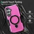 thumbnail image 4 of JTCASES for Samsung Galaxy S22 Plus Case, Lens Protective Frame Foldable Rotating Bracket 2-layer Anti-fall Shockproof Anti-scratch Rugged Shell for Samsung Galaxy S22 Plus, Pink, 4 of 9