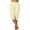 Yellow, variant on Kvture Women's Capris Pants Fashion Striped Straight Wide Leg Trousers with Pocket Ladies Sport Casual Cropped Sweatpant Pink S