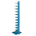 thumbnail image 2 of Maklaine Modern / Contemporary Tower Shelf in Bright Cyan Finish, 2 of 4