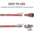 thumbnail image 3 of Tube de Rallonge pour Dyson V8 V7 V10 V11 SV10 SV11 Aspirateur Sans Fil (Rouge), 3 of 5