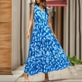 thumbnail image 2 of Youmylove Long Floral Dresses for Women Summer Dresses Casual Sleeveless Maxi Dresses Cute Floral Long Dress Wedding Guest Dress Beach Vacation Sundress, 2 of 3