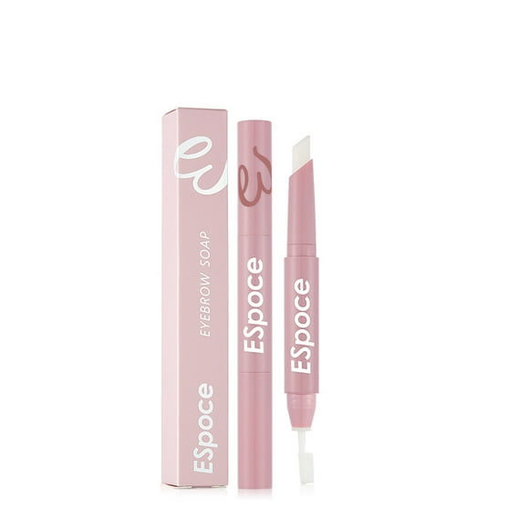 2 Pcs Double Head Eyebrow Soap Wax Eyebrow Styling Gel Waterproof Lasting 3D Fluffy Feathery Wild Brow Styling Makeup Brow Sculpt Lift