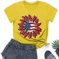 thumbnail image 2 of ZACPNCV Flag Shirt for Toddler Kids Boys Girls USA Flag T-Shirt 4th of July Shirt Patriotic Tee Tops Yellow 5-6 Years, 2 of 9