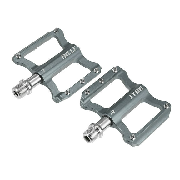 Motoforti 1 Pair Aluminum Alloy MTB Bike Rear Foot Peg Titanium Tone Fit 9/16 Inch Axle