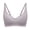 Gray, variant on Women's Solid Color Adjustable Shoulder Strap Push-Up Bra
