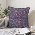thumbnail image 6 of Velvet Rimmed Pillowcase Is Not Easy To Open Line Deformation Invisible Zipper Opening And Closing Only Pillowcase Does Not Contain Pillow Core Snake Skin Print Style Palevioletred_1 20"X20", 6 of 8