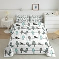 thumbnail image 2 of jejeloiu Cartoon Cute Bird Queen Comforter Set,Boho Bohemian Style Bedding Sets,Kawaii Floral Daisy Bedding Comforter Set For Girl Kids,Luxury Bedroom Decor Reversible,3-Piece, 2 of 8