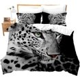 thumbnail image 1 of Juego de Funda Nórdica Leopardo Queen Size Juego de Cama con Estampado de Animales Salvajes Guepardo de Lujo, 1 of 8