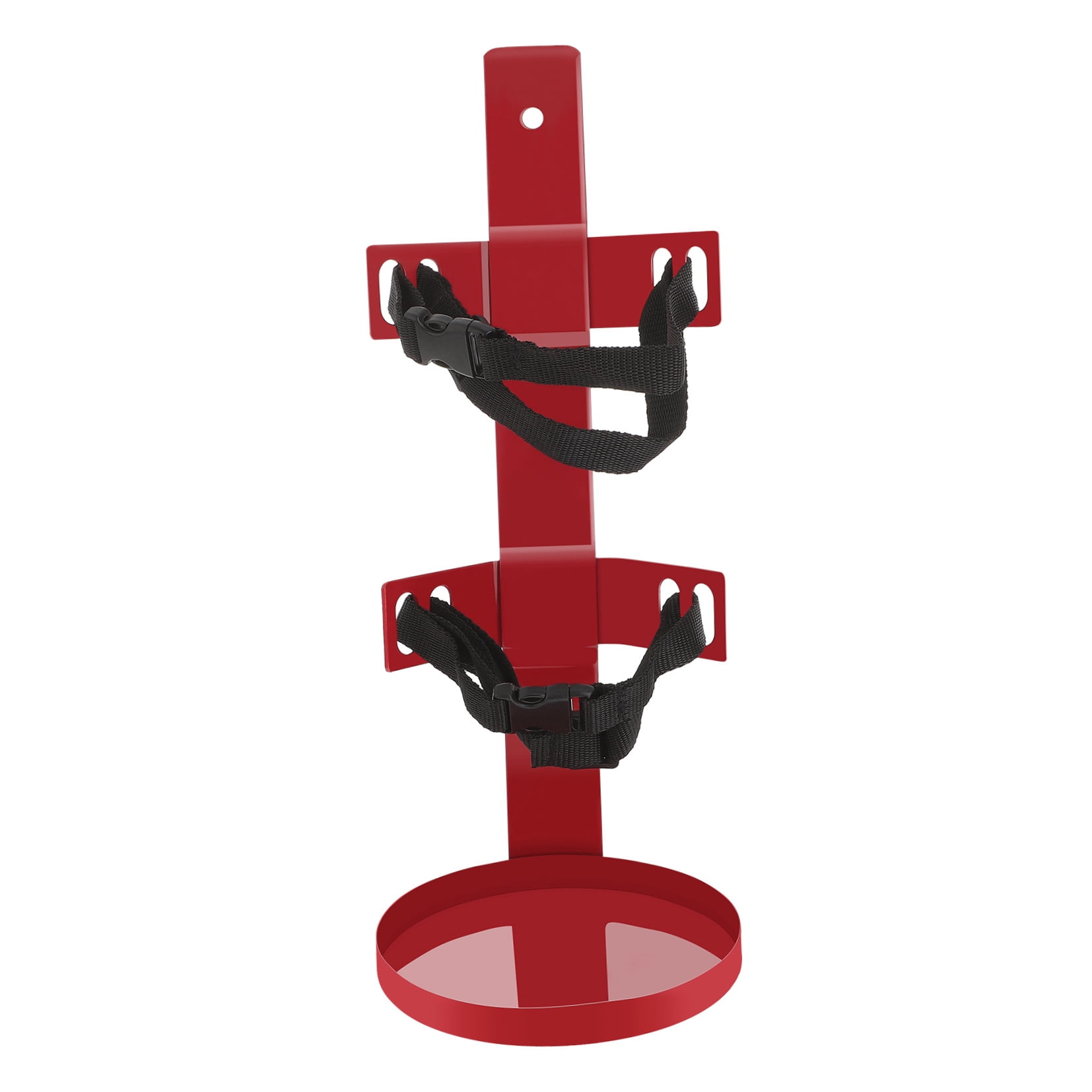 MIPCASE Iron Fire Extinguisher Rack Red Wall Mount Durable Easy Install 1Pc