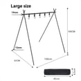 thumbnail image 4 of Estante de Aluminio Portátil para Acampar Al Aire Libre, Trípode Ultraligero Plegable para Acampar, Colgador de Artículos para Viajes, 50 X 70 X 72 cm, 4 of 6