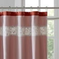 thumbnail image 3 of Madison Park Serene Faux Silk Embroidered Floral Shower Curtain, Spice, 72x72", 3 of 4