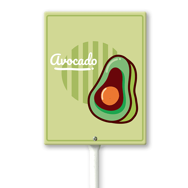 Eveokoki Vegetable Signs For Garden With Stake Avocado Yard Sign Vegetable Garden Label Stakes Plant Markers For Outdoor Plants Waterproof 8x12inch Nursery Garden Fruit Outdoor Sign
