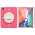 thumbnail image 5 of Dteck iPad Pro 12.9 2022 Case with Built-in Screen Protector, iPad Pro 12.9 6th/5th/4th/3rd Gen Case, Heavy Shockproof Rotatable Kickstand Cover with Hand/Shoulder Strap, Rose+Beige, 5 of 8