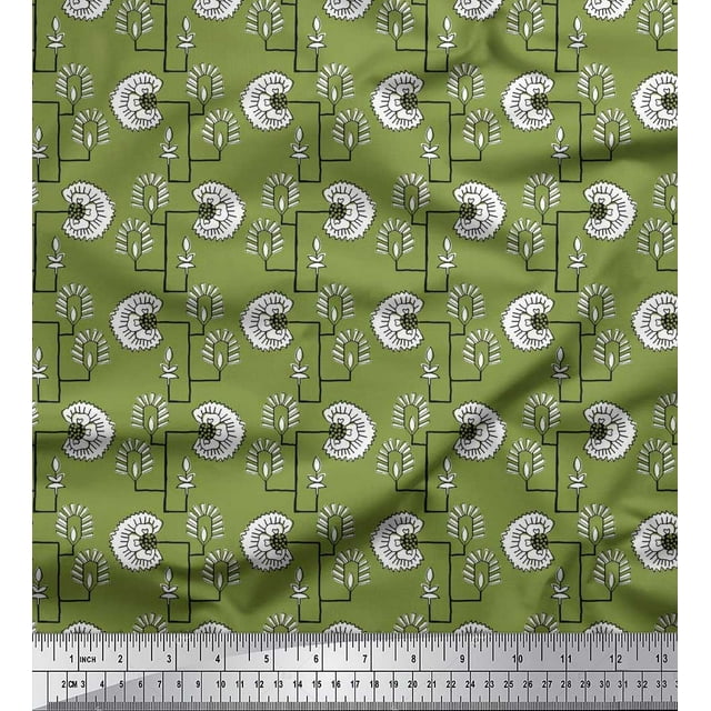 Soimoi Georgette Viscose Tissu Imprimé Floral par Yard 42 Pouces de Large