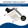 thumbnail image 2 of Ventilador con luz y calentador Broan 100HL - Blanco, 2 of 6
