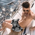 thumbnail image 2 of luoweisi Men's Beach Shorts Quick Dry Swim Trunks with Mesh Lining Easter Egg L, 2 of 5