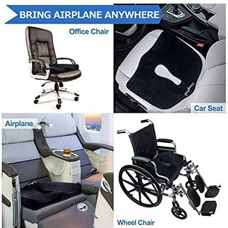 Car Seat Cushion for Driving,Office Chair Cushions for desk chair Non-Slip  Sciatica & Lower Back Tailbone Pain Relief Chair Pillow Pad,Memory Foam