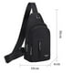 thumbnail image 1 of Bolsa Bandolera de nailon impermeable para el pecho riñonera para senderismo al aire libre (negro) Tmvgtek Para estrenar, 1 of 2