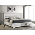 thumbnail image 2 of Bowery Hill California King Storage Panel Bed in White, 2 of 8