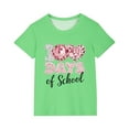thumbnail image 2 of Xihbxyly Camiseta con Estampado Escolar, Bonita Camiseta de Cuello Redondo, Tela Suave y Transpirable, Ropa Informal, Conjunto de Verano para Niñas, Ropa Escolar Diaria, de 3 a 14 Años, Un Regalo de, 2 of 6