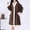 Brown, variant on Kilaqueen Womens Fleece Sherpa Robes Soft Plush Long Bathrobe Comfy Robes for Womens Warm House Coat with Pockets Button Down Fall Winter Pajamas