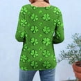 thumbnail image 4 of Novelty T-Shirt for Women Tie Dye Radial Pattern Crewneck 3/4 Sleeve Loose Fit Casual Everyday Clothes Soft Stretch Fashion Graphic Top, 4 of 6