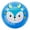 Blue, variant on ZTTD Blue Inflatable Beach Ball 6 inch, Cartoon Small Bouncing Ball, Playground Ball for Outdoor Indoor