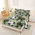 thumbnail image 2 of Erosebridal Soccer Football Queen Sheet Sets for Kids, Camo Bowknot Bed Set, Green, 1 Flat Sheet, 1 Fitted Sheet and 2 Pillowcases, 2 of 5