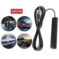 thumbnail image 2 of Radio de coche estéreo antena oculta Fm Am para vehículo camión motocicleta barco brillar Hogar, 2 of 5