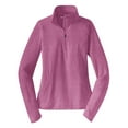thumbnail image 5 of Yellow Rooster Women's Sport Wick Stretch 1/2 Zip Pullover Pink Rush Heather 4XL, 5 of 7