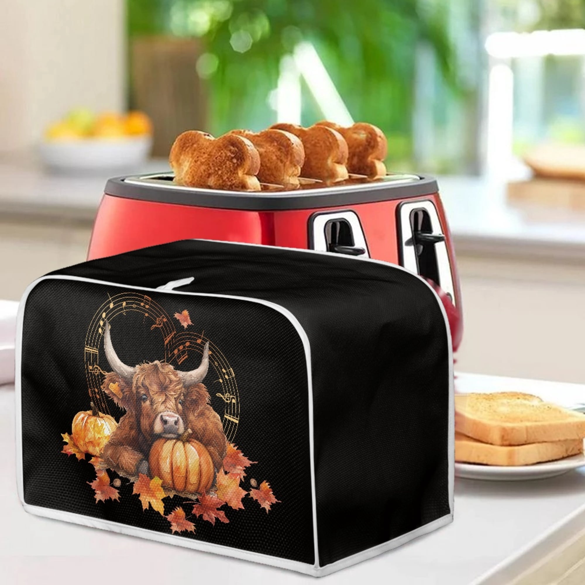 Annejudy Santa Claus Toaster Cover - 2 Slice Dustproof Toaster Cover For Christmas Kitchen Decor - View #12