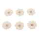 thumbnail image 3 of Flores de arpillera BuyWeek 6 piezas blancas, 3 of 14