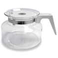 thumbnail image 2 of Medelco GL200 12 Cup Universal Replacement Coffee Carafe with White Handle & Lid, 2 of 2