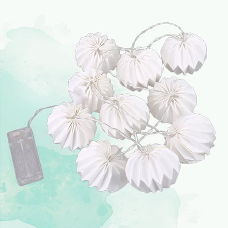 PENIKOKO Paper Lantern String Lights Decorative Lighting White 1Pcs
