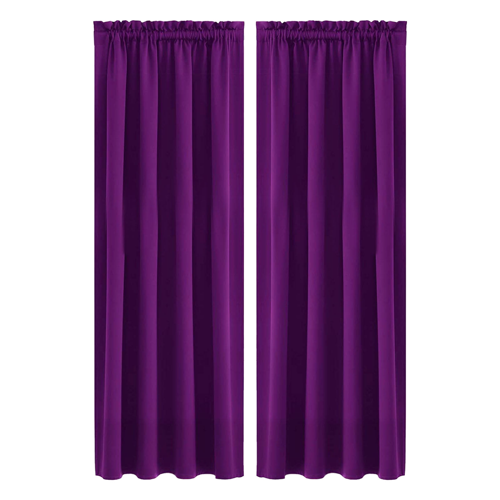 Blackout Curtains for Bedroom,Heat Blocking Thermal Curtains,Thermal Insulated,Energy Saving & Noise Reducing Curtains for Living Room/Kitchen(Purple 84*42in/Side)from ANMUYUM