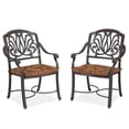 thumbnail image 1 of Home Styles Ensemble de Fauteuils Floraux avec Coussin Finition Charbon, 1 of 1