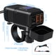 thumbnail image 3 of Cargador para Motocicleta 12 V Adaptador Dual USB QC 3.0 Con Voltímetro (luz Azul), 3 of 9