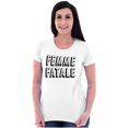 thumbnail image 4 of Femme Fatale Girly Rude Sassy Cute Women's Graphic T Shirt Tees Brisco Brands S, 4 of 5