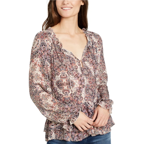 Blusa Peplum William Rast Aimee para Mujer Beige X-Large