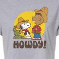 thumbnail image 3 of Peanuts - Franklin And Snoopy Howdy - Juniors Cropped Cotton Blend T-Shirt, 3 of 6
