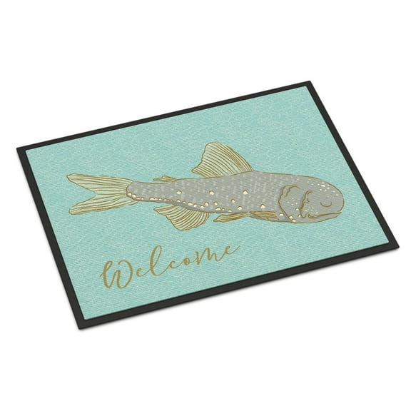 Fish Welcome Doormat 18x27