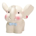 thumbnail image 2 of Estatua de elefante coleccionable de resina en miniatura, figura decorativa de animal. Beige, 2 of 8