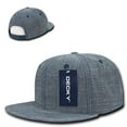 thumbnail image 2 of Decky 1094 6 Panel High Profile Structured Denim Snapback-Blue, 2 of 6