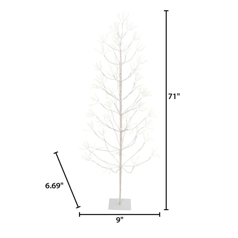 The Gerson Company 6 ft Tall Birch Tree with 588 LEDs Lights The Gerson Company 6 ft Tall Birch Tree with 588 LEDs Lights
