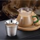 thumbnail image 2 of Tazas de café expreso 304 de 80/160ML, tazas de café de acero inoxidable, leche, agua, bebidas, desayuno, aislamiento, doble pared, textura segura para lavavajillas, 2 of 5