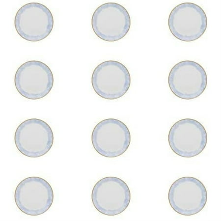 

Oxford Coup 6 Medium 8.46 Salad Plates in Blue and Black